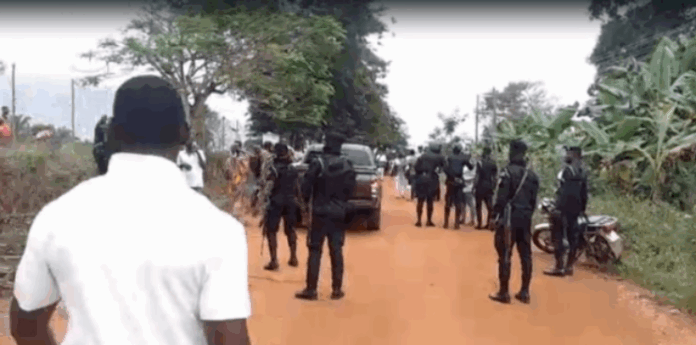 Tight security at Akwatia