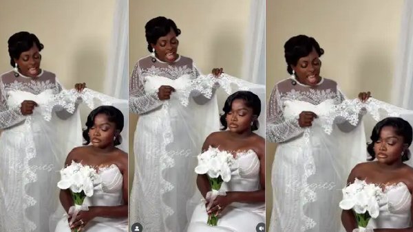 Akosua Agyapong Steals the Show at Daughter’s Wedding with Heartfelt Prayer and Stunning Style